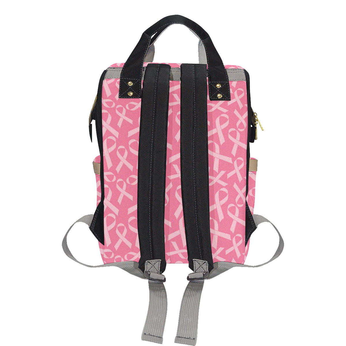 Breast Cancer Awareness Themed Diaper Bag Backpack