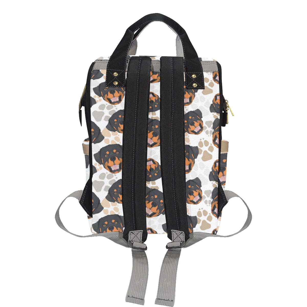 Rottweiler Pattern Print Design A03 Diaper Bag Backpack