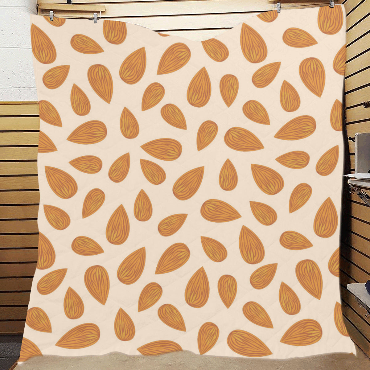 Almond Pattern Print Design 03 Premium Quilt