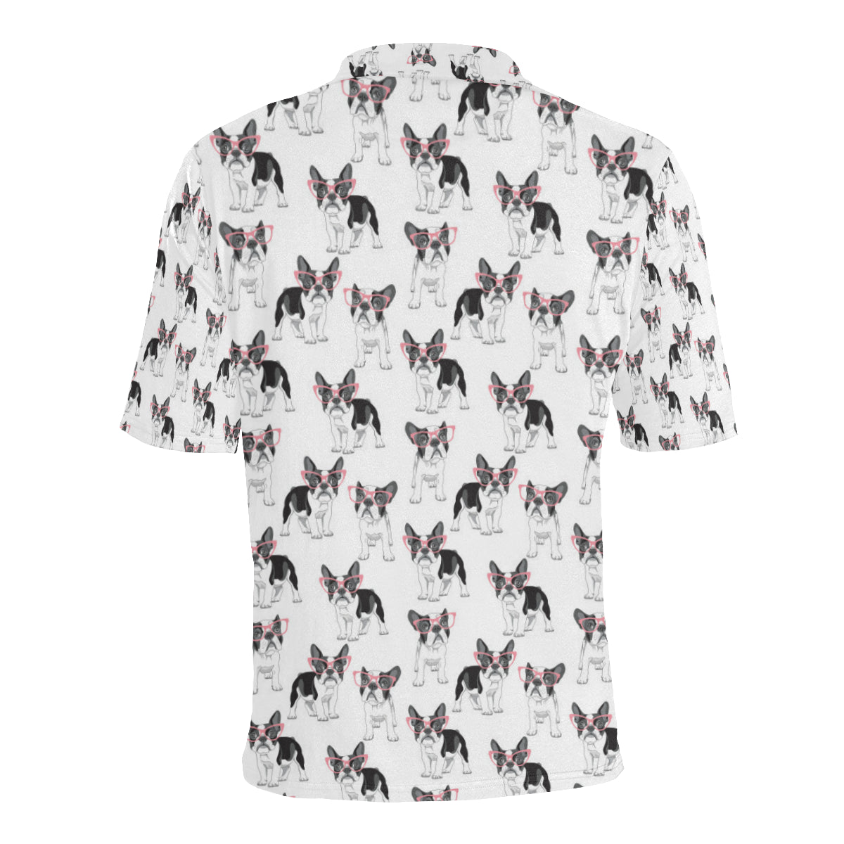 Boston Terrier Pattern Print Design 03 Men Polo Shirt