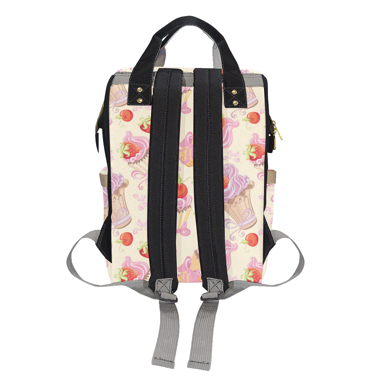 Strawberry Pink CupCake Diaper Bag Backpack