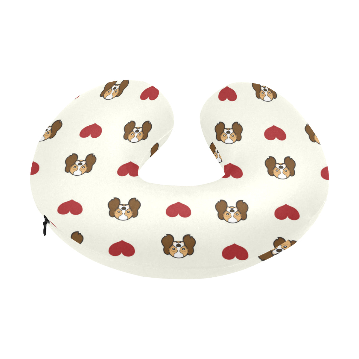 Cavalier King Charles Spaniels Pattern Print Desig U-Shaped Travel Neck Pillow