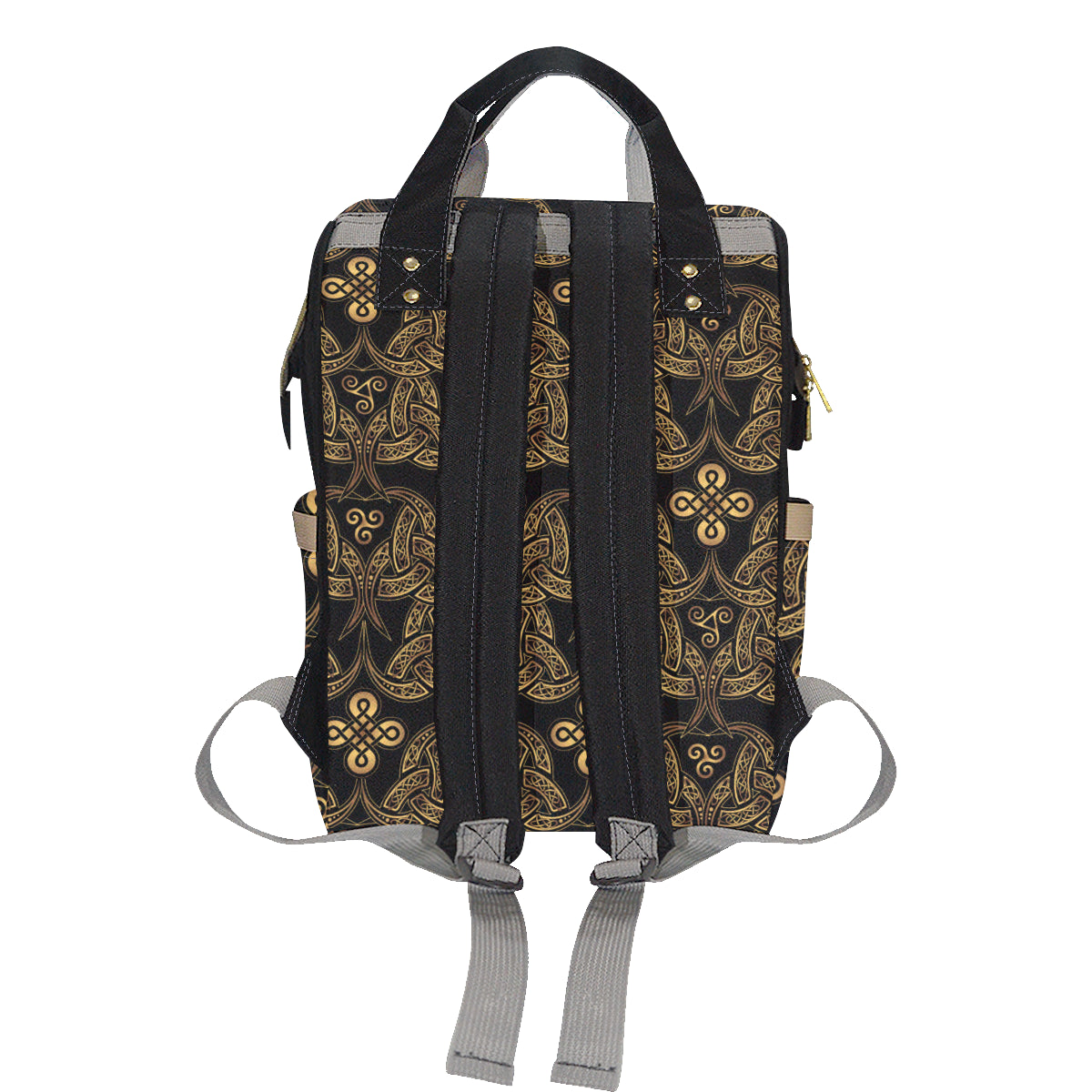 Celtic Knot Gold Design Diaper Bag Backpack