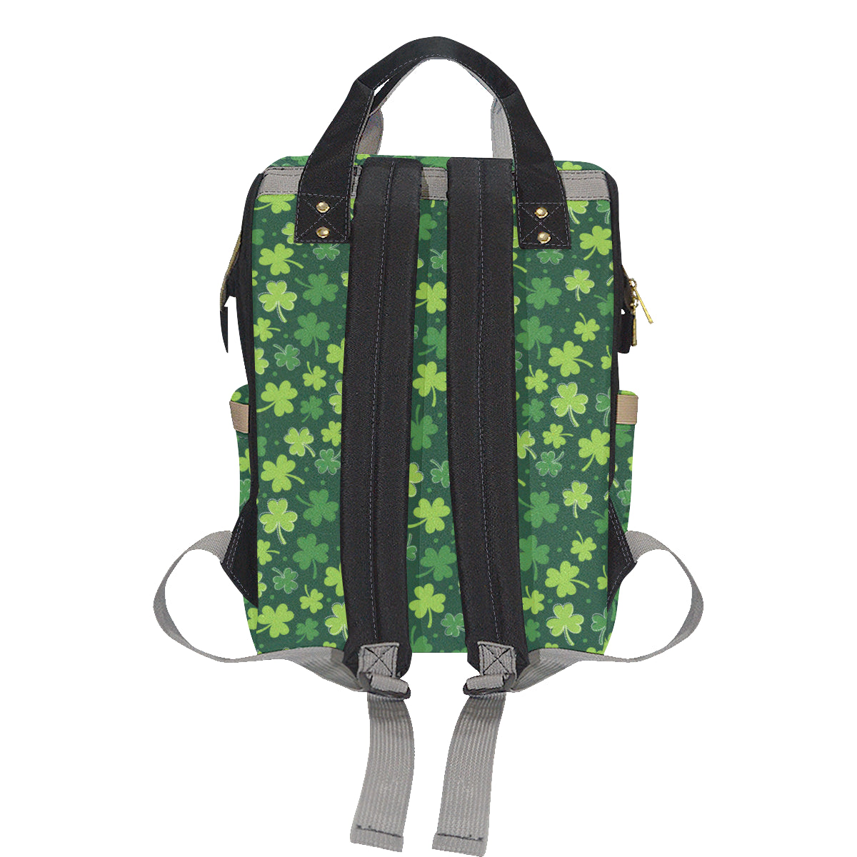 Clover Pattern Print Design 02 Diaper Bag Backpack
