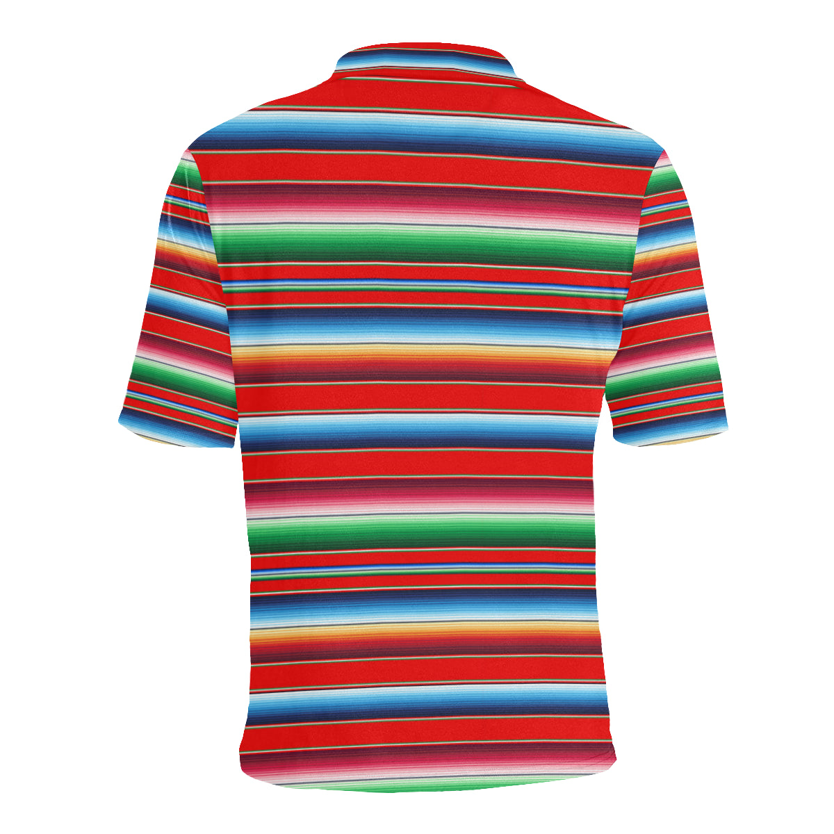 Serape Print Men Polo Shirt
