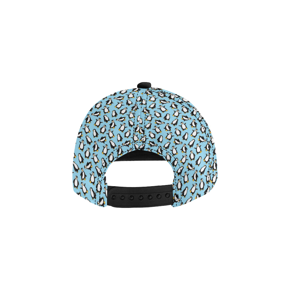 Penguin Happy Print Snapback Cap
