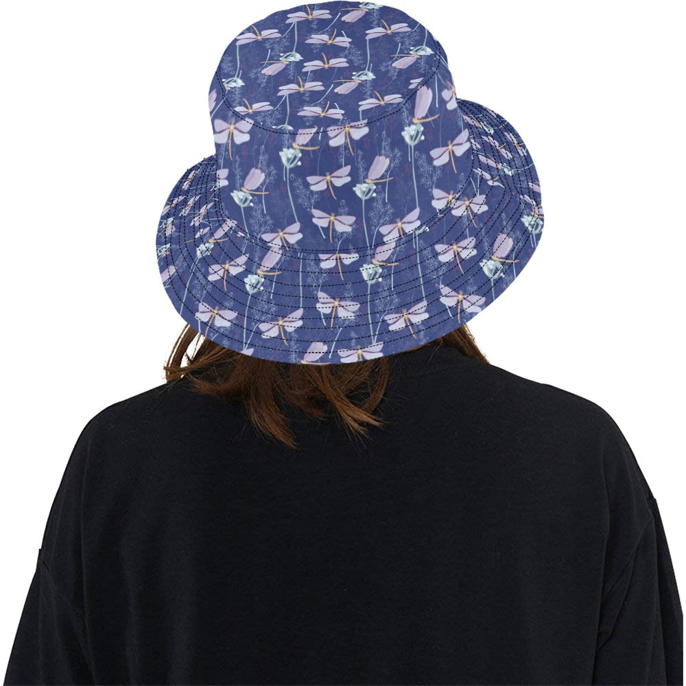 Dragonfly Print Design LKS401 Unisex Bucket Hat