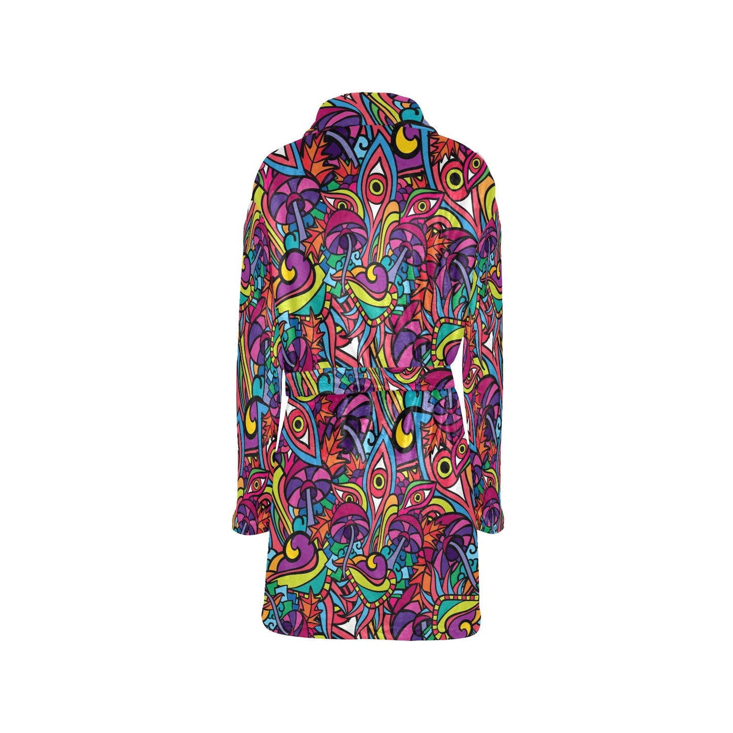 Trippy Print Design LKS302 Women's Fleece Robe