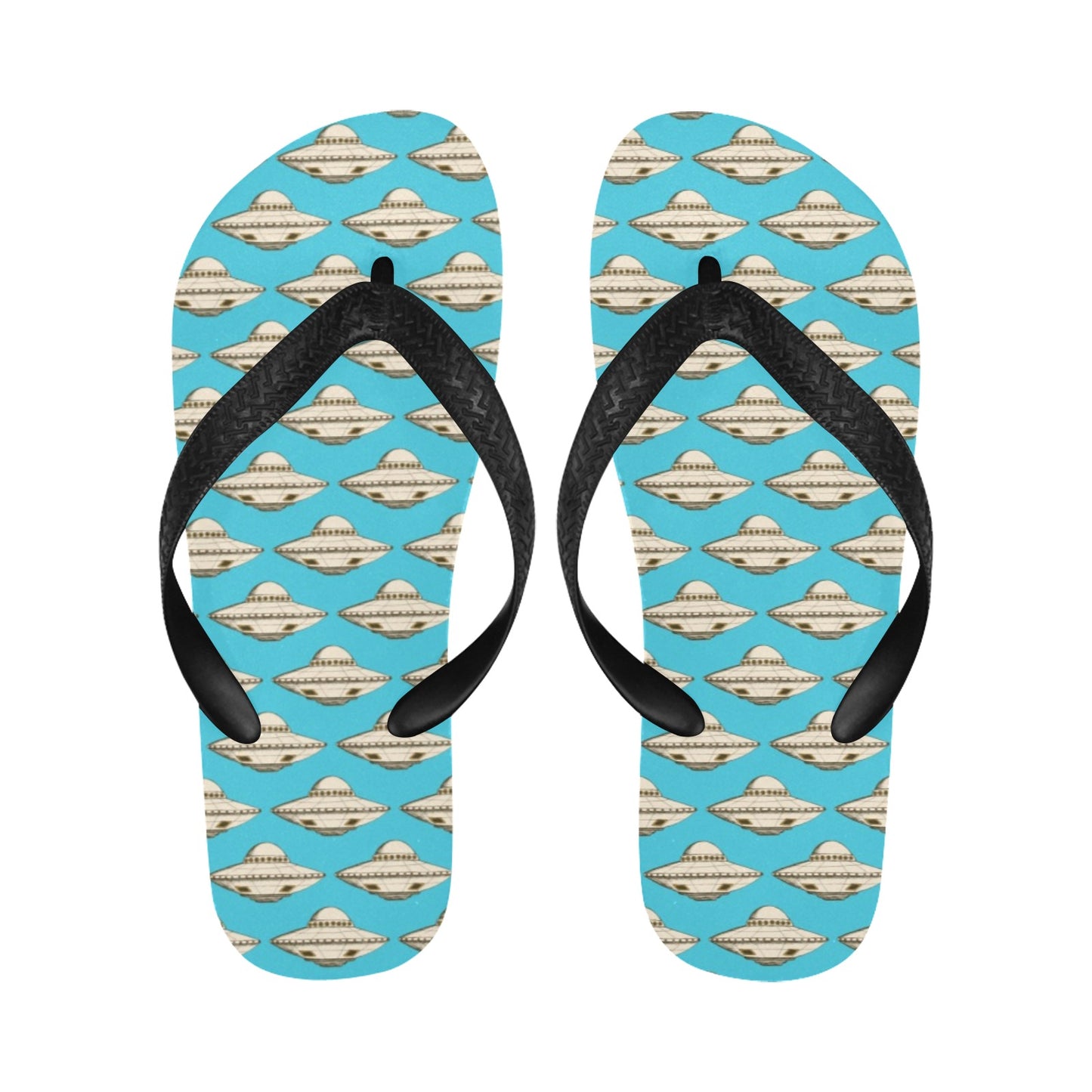 UFO Print Design LKS301 Flip Flops