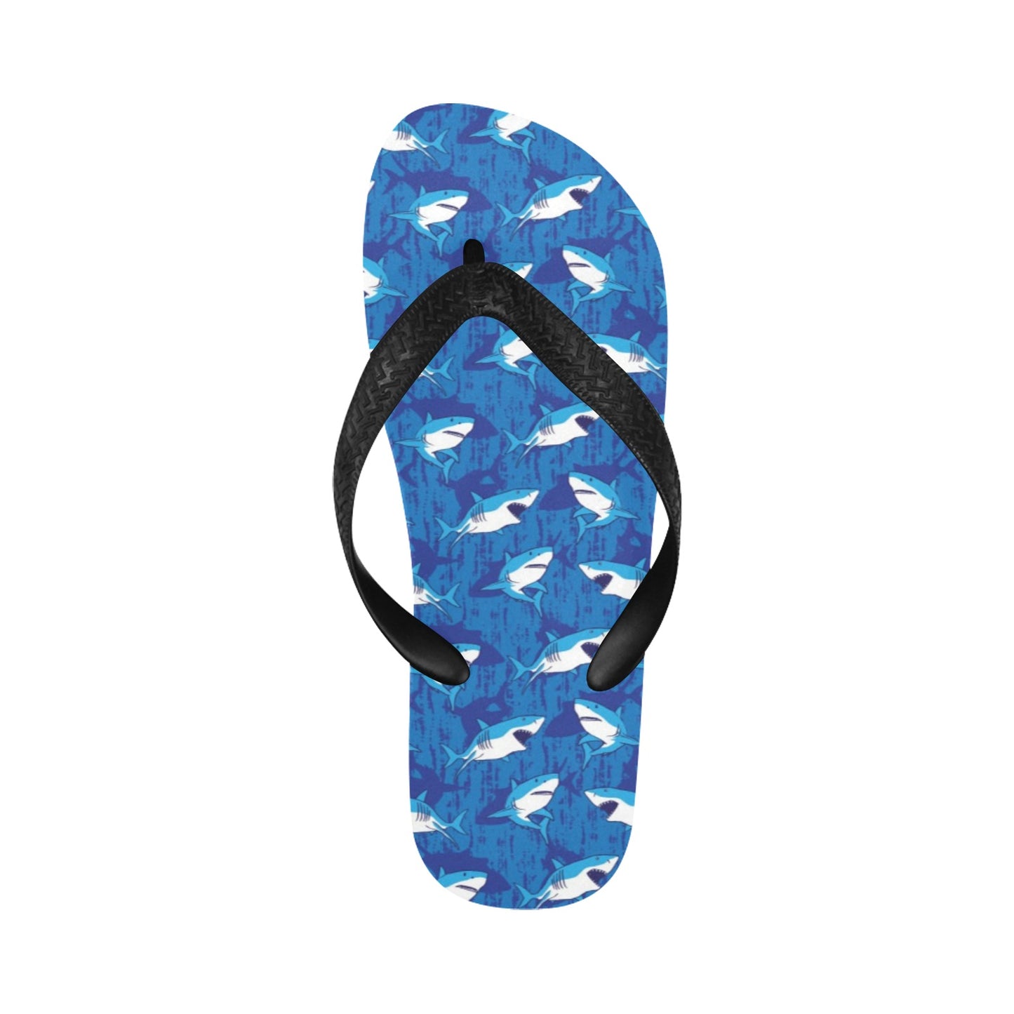 Shark Print Design LKS308 Flip Flops