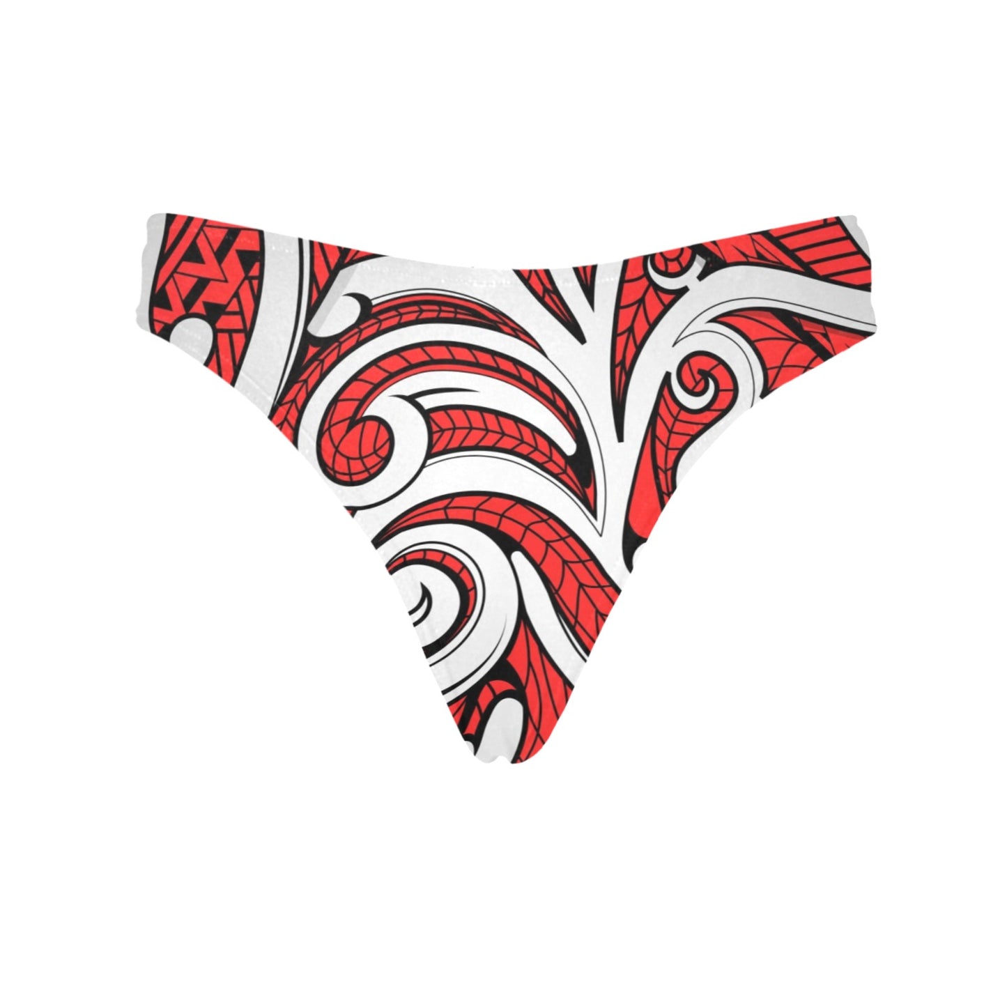 Maori Polynesian Themed Design Print Women's Thongs