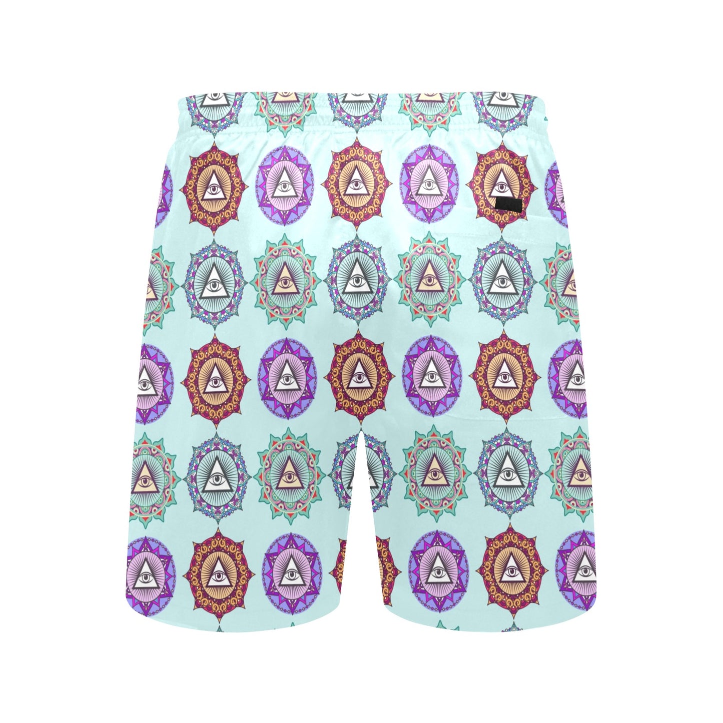 Third Eye Print Design LKS302 Men's Swim Trunks Beach Shorts