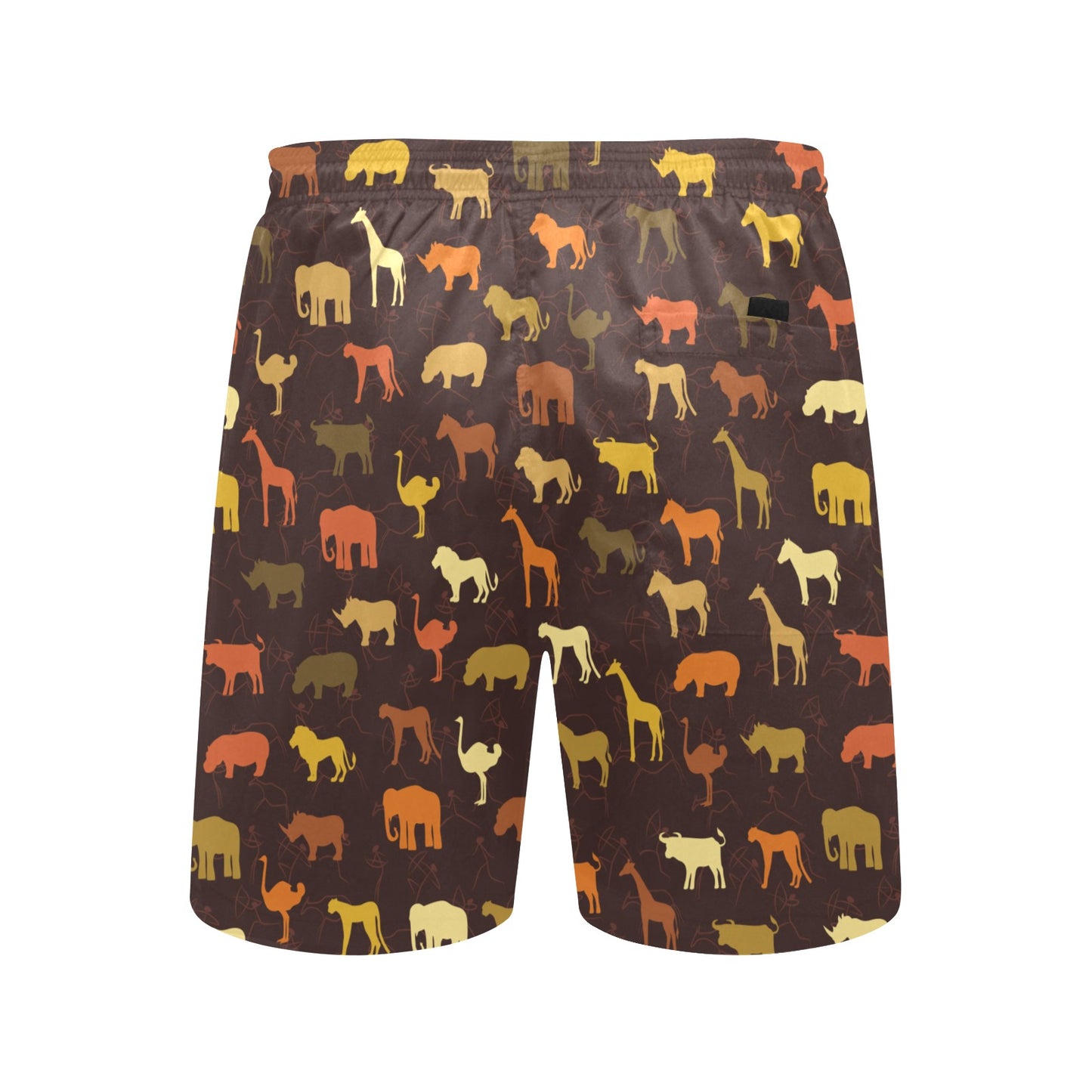 Safari Animal Print Design LKS301 Men's Swim Trunks Beach Shorts