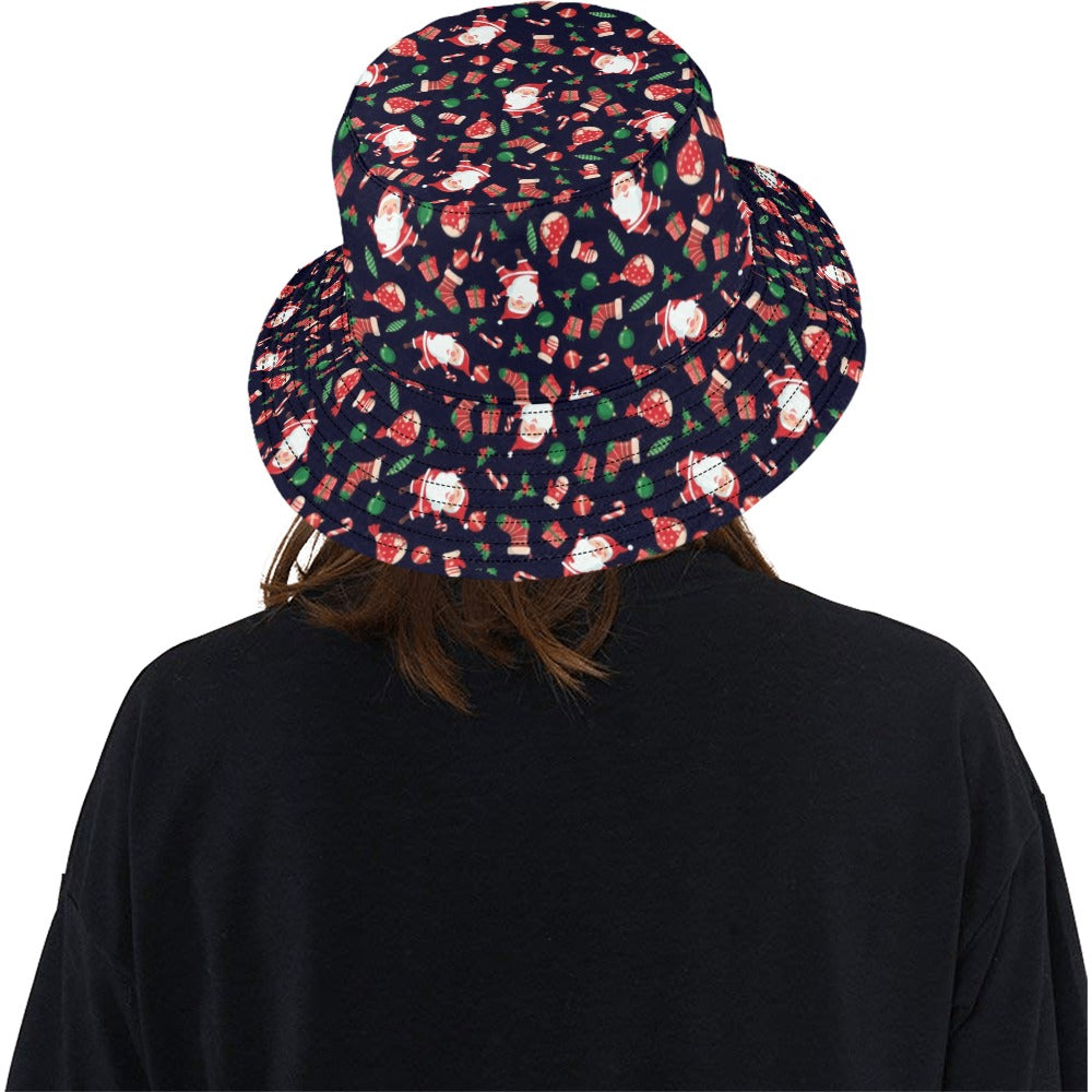 Santa Christmas Themed Print Design LKS304 Unisex Bucket Hat