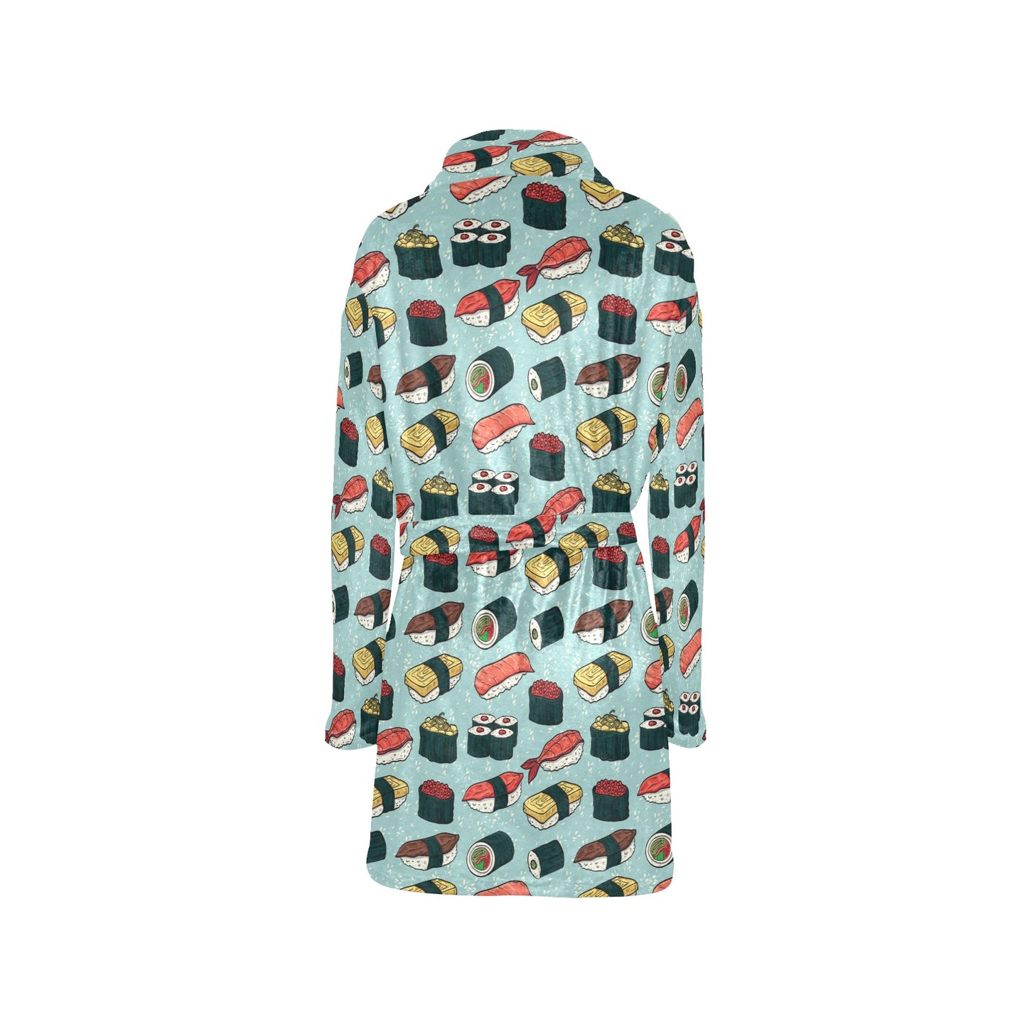 Sushi Pattern Design Women's Fleece Robe