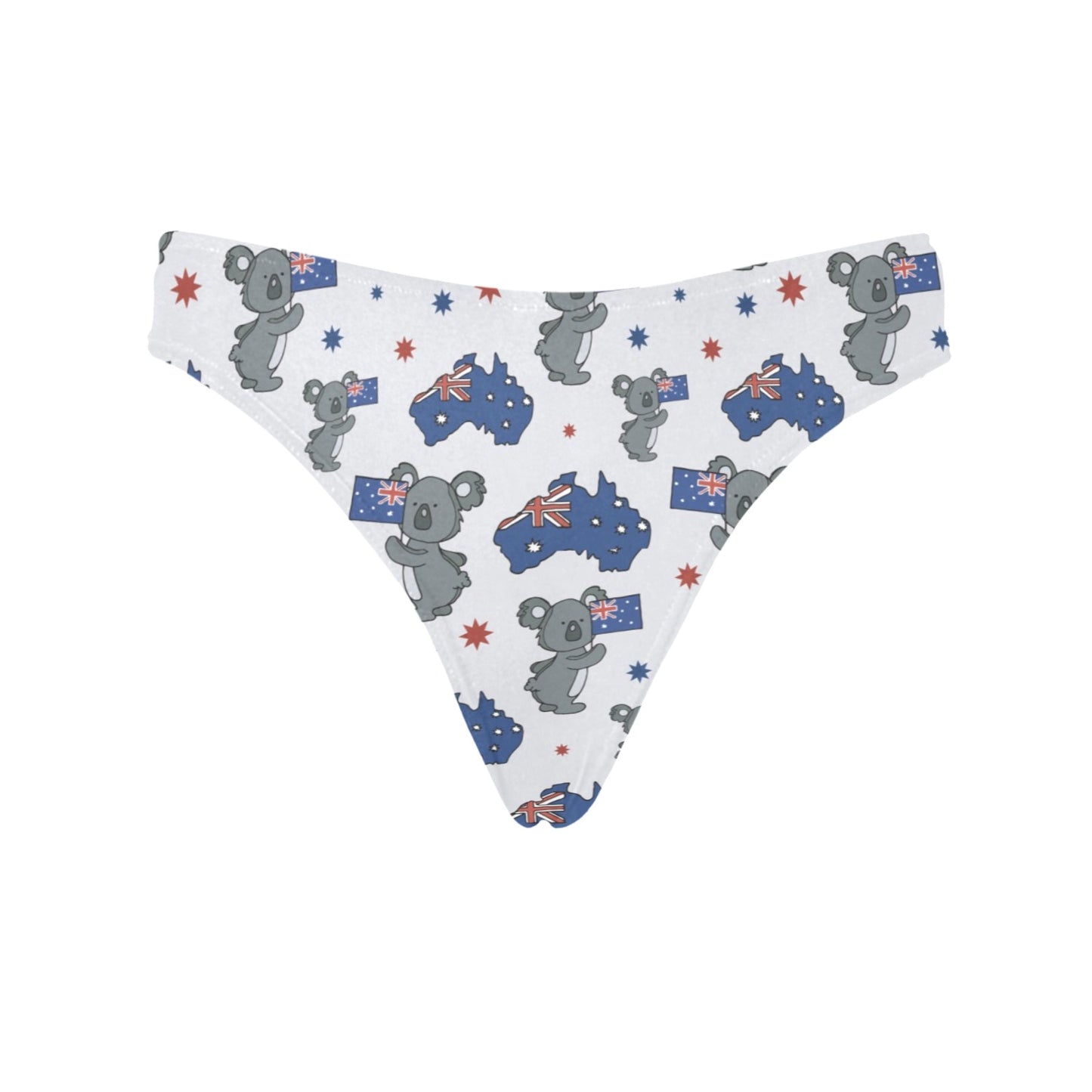 Koala Australia Day Themed Design Women's Thongs