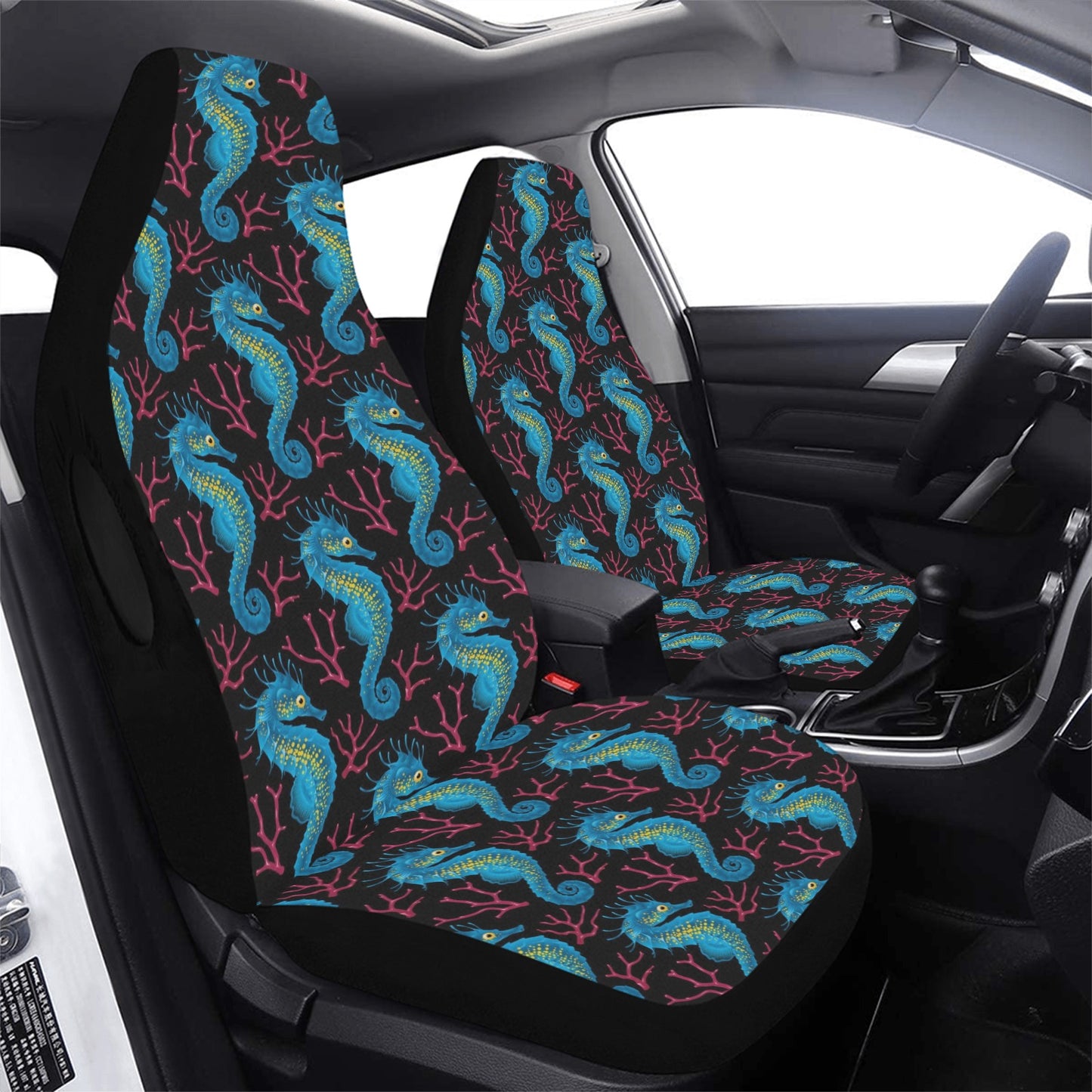 SeaHorse Print Design LKS401 Car Seat Covers