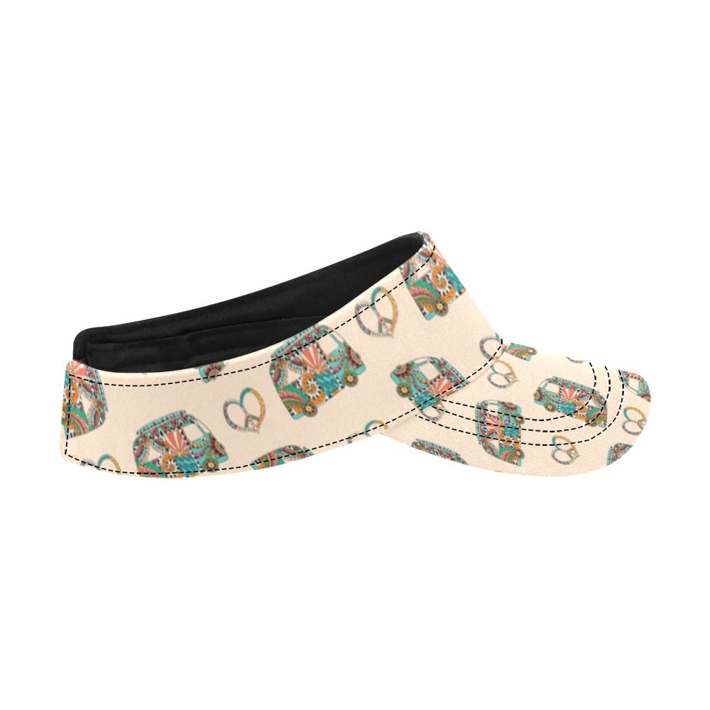 Hippie Van Peace Print Design LKS303 Unisex Sun Visor