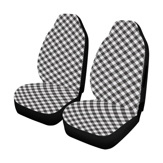 Gingham Print Design LKS402 Car Seat Covers