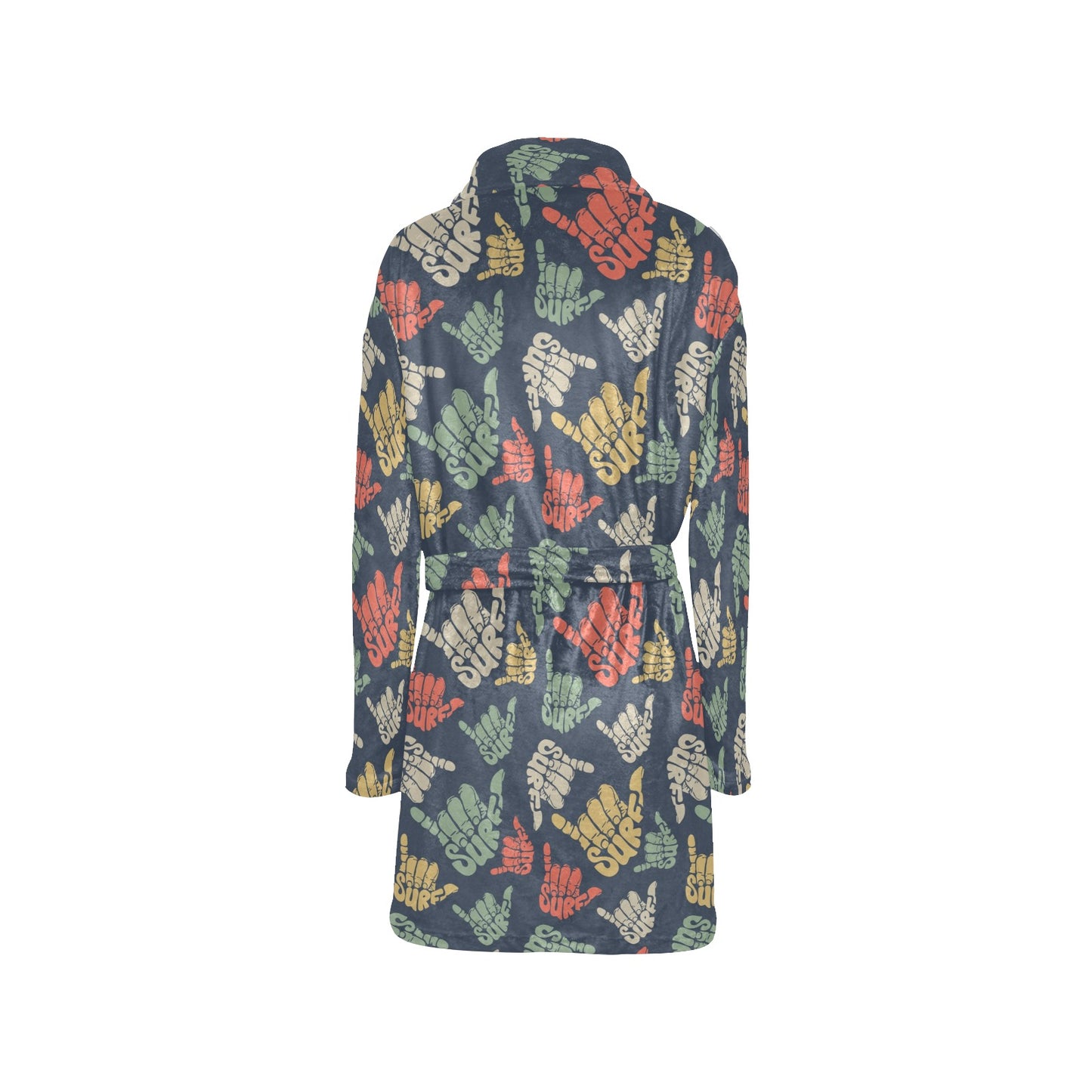 Surf Hand sign Women's Fleece Robe