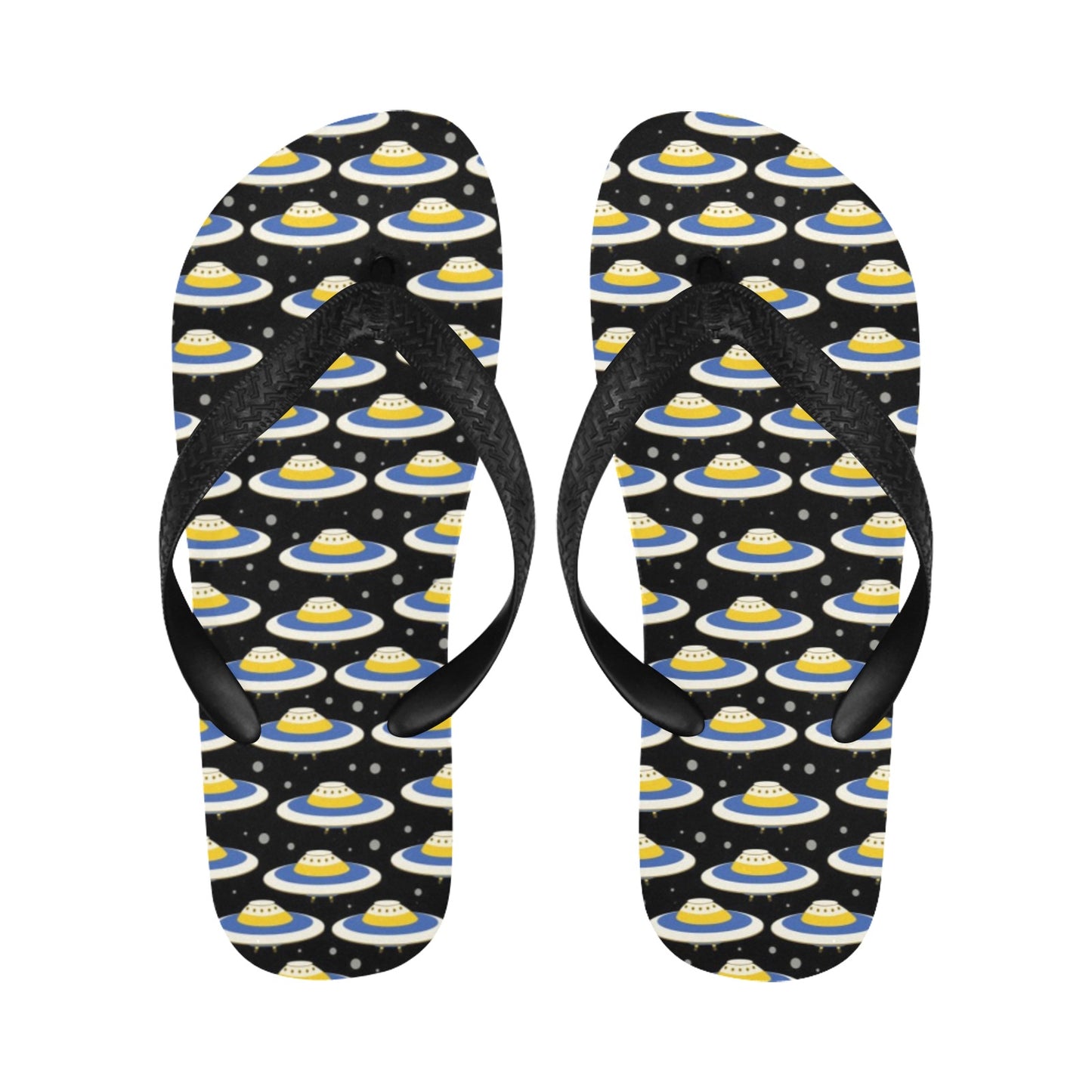 UFO Print Design LKS303 Flip Flops