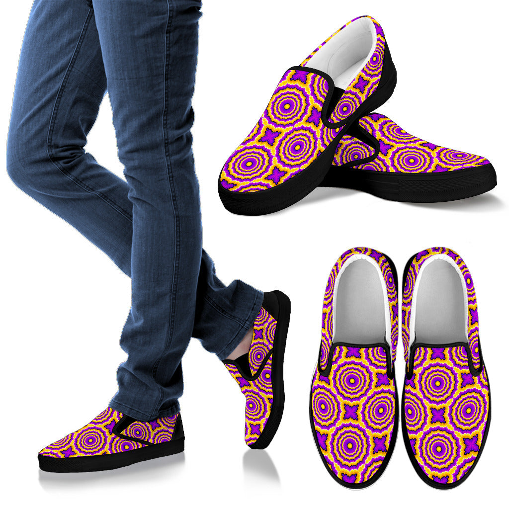 Optical illusion Expansion Men Slip Ons Shoes