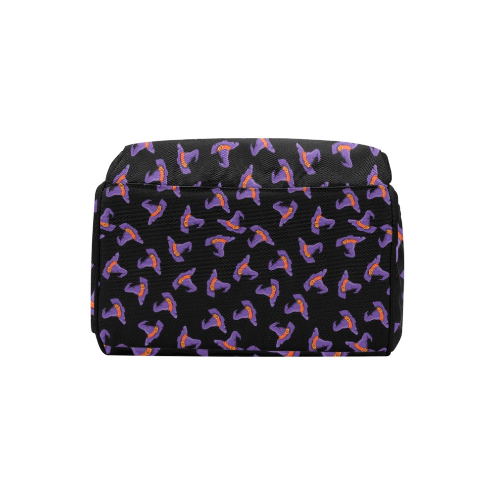 Witch Hat Print Design LKS304 Diaper Bag Backpack