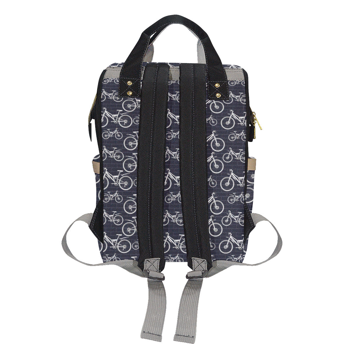 Mountain bike Pattern Print Design 02 Diaper Bag Backpack