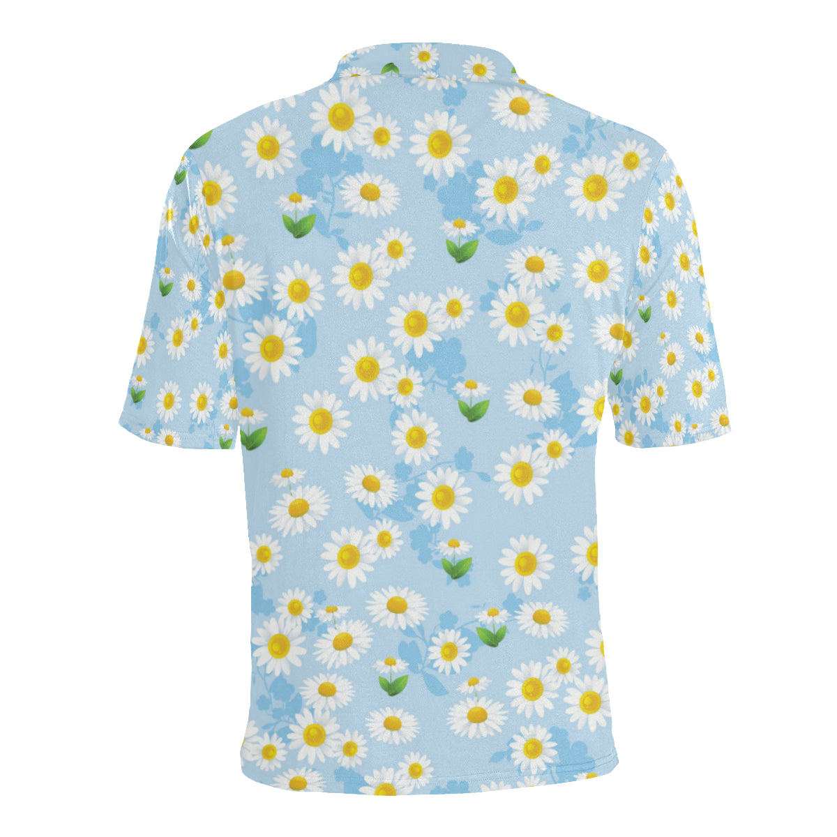 Daisy Pattern Print Design DS010 Men Polo Shirt