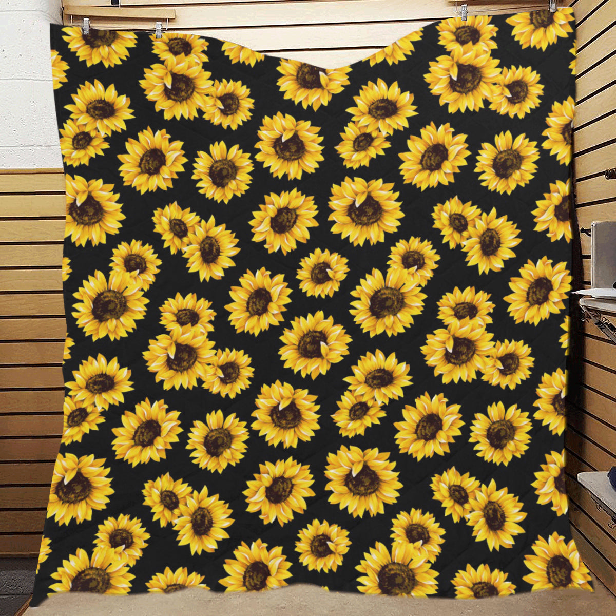 Sunflower Pattern Print Design SF05 Premium Quilt