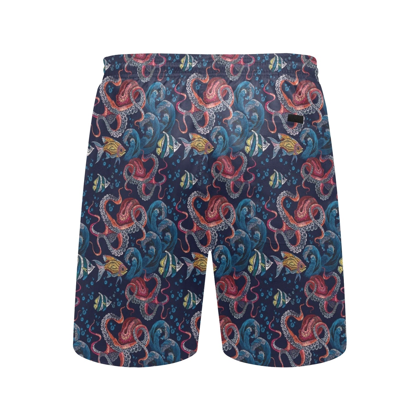 Underwater Giant Squid Print Design LKS302 Men's Swim Trunks Beach Shorts