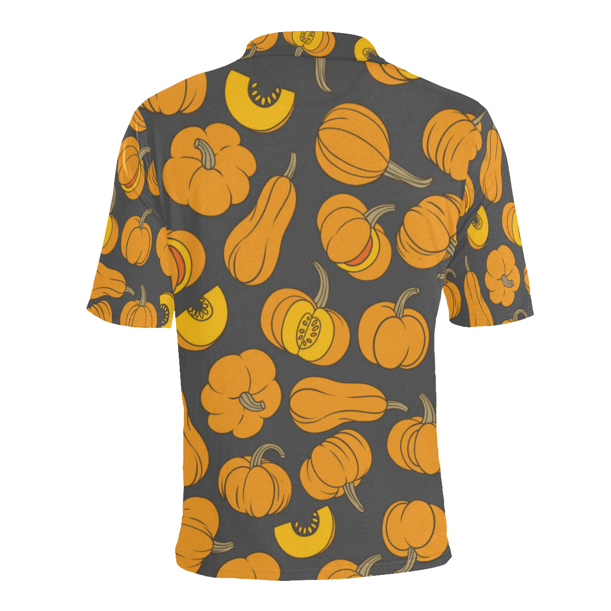 Pumpkin Pattern Print Design A03 Men Polo Shirt
