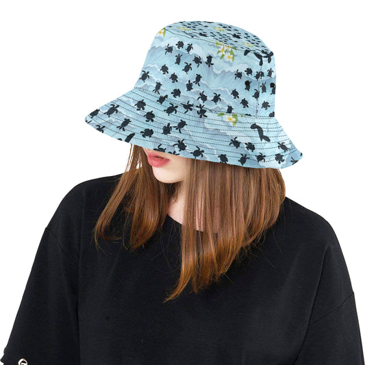 Sea Turtle Pattern Print Design T011 Unisex Bucket Hat
