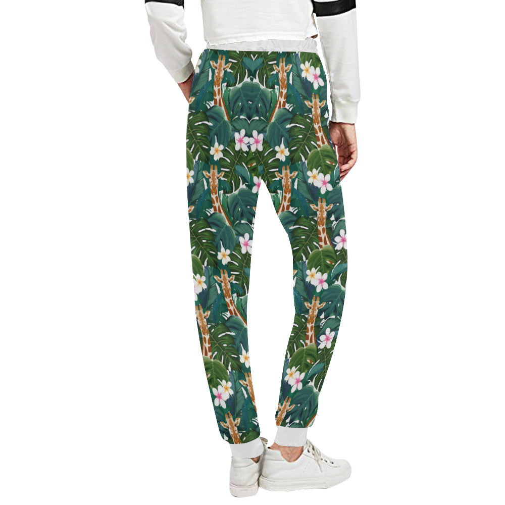 Giraffe Jungle Design Print Unisex Sweatpants