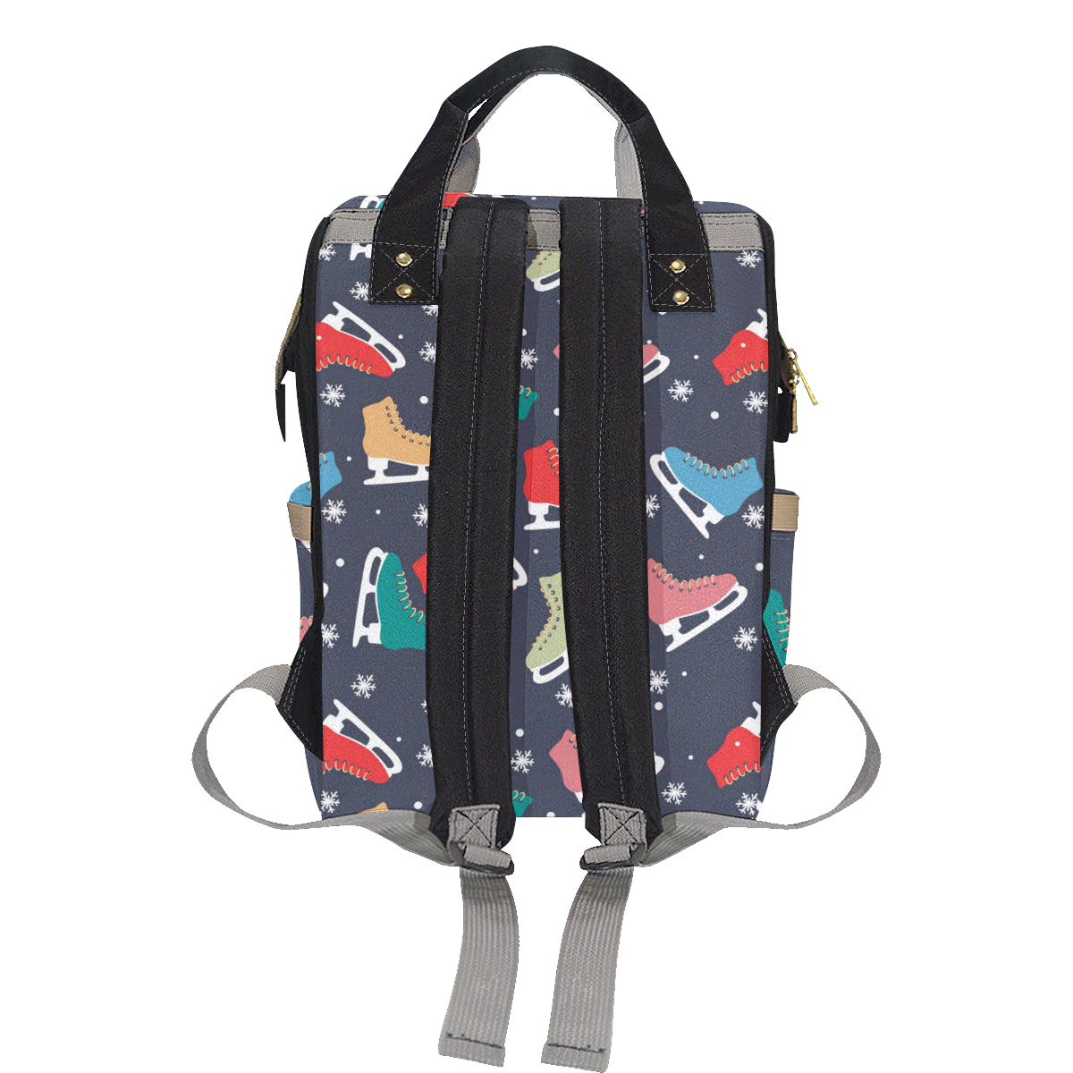 Ice Skate Pattern Print Design 04 Diaper Bag Backpack