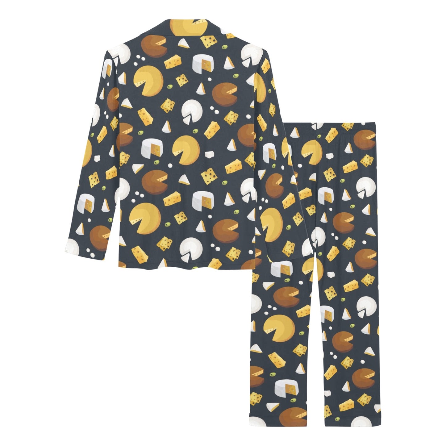 Cheese Pattern Print Design 03 Women's Long Pajama Set