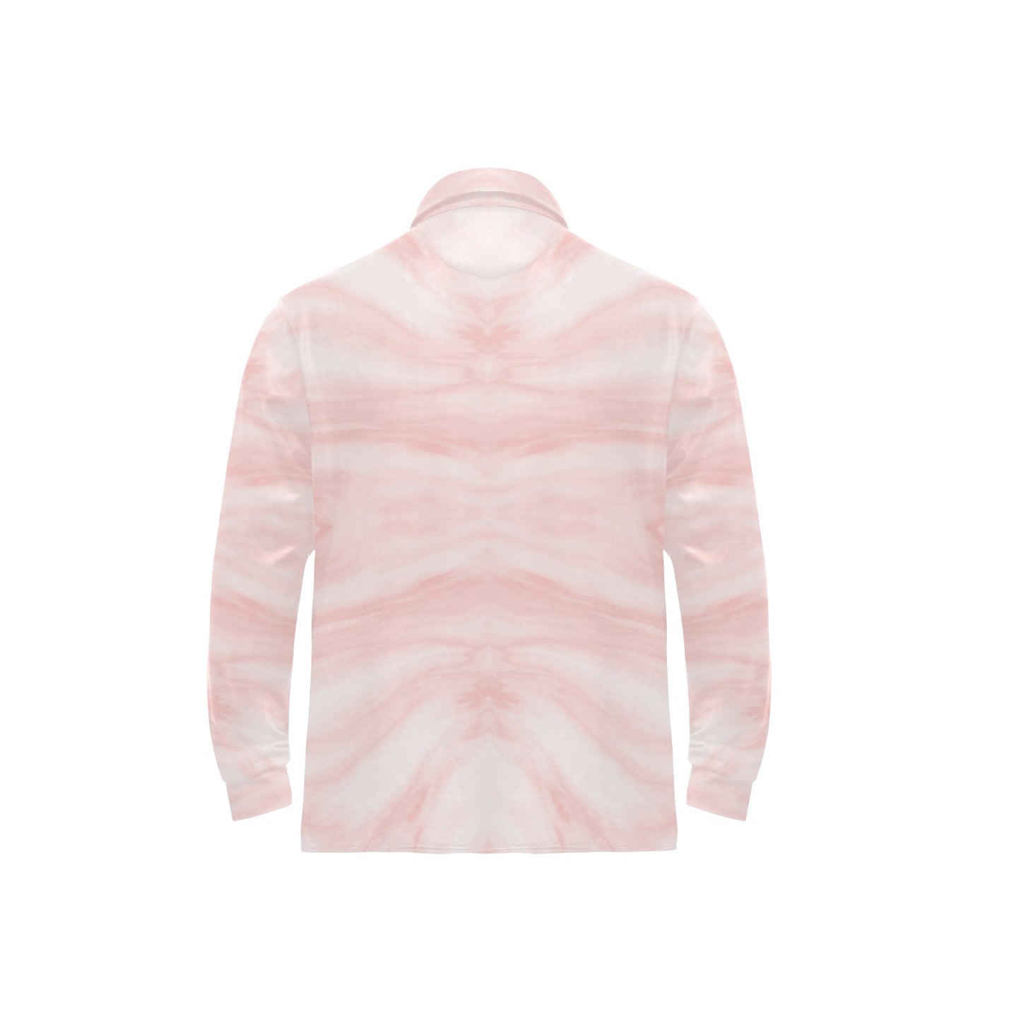 Marble Pattern Print Design 03 Long Sleeve Polo Shirt For Men's