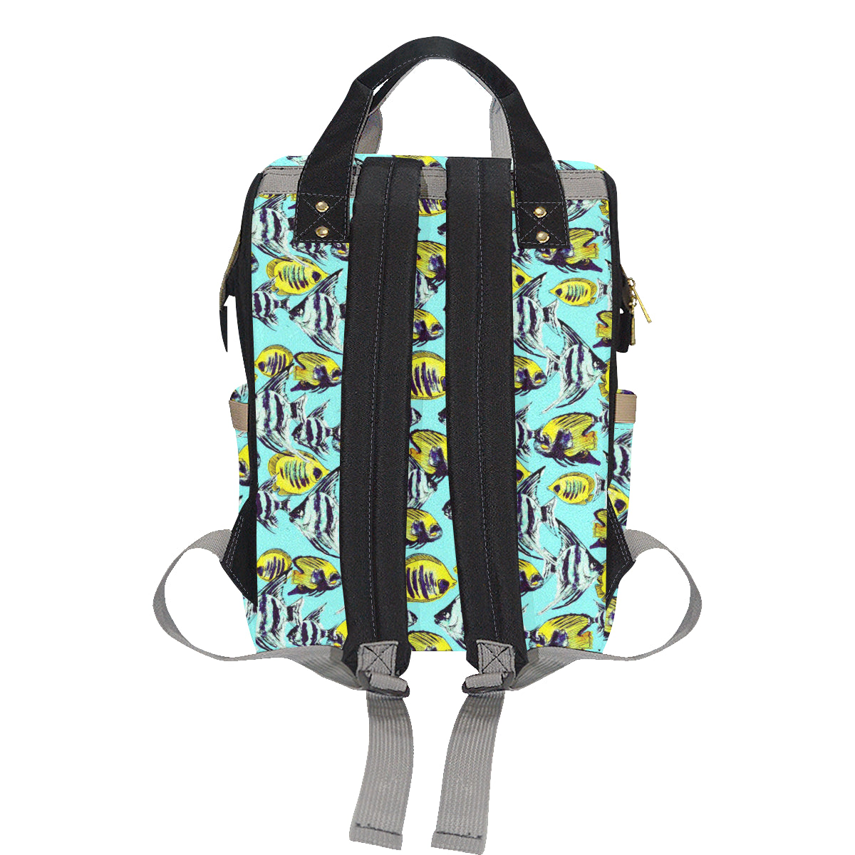 Angelfish Pattern Print Design 02 Diaper Bag Backpack