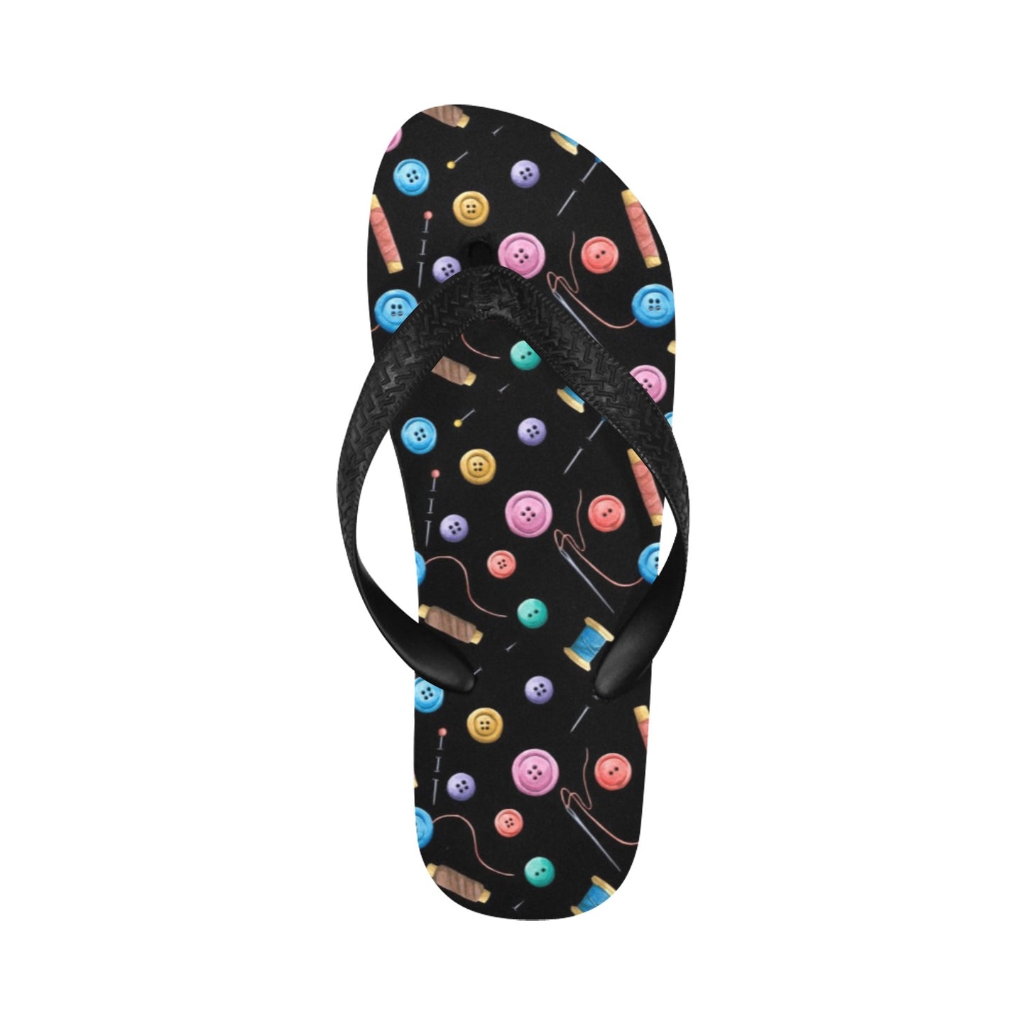 Sewing Print Design LKS309 Flip Flops