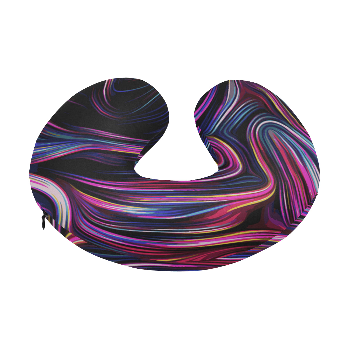 Liquid Pattern Print Design 01 U-Shaped Travel Neck Pillow