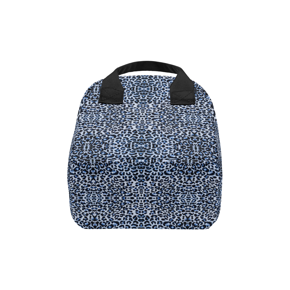 Leopard Blue Skin Print Insulated Lunch Bag