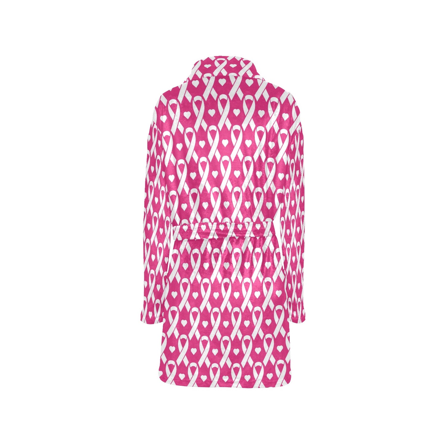 Breast cancer Pattern Print Design 05 Women's Fleece Robe