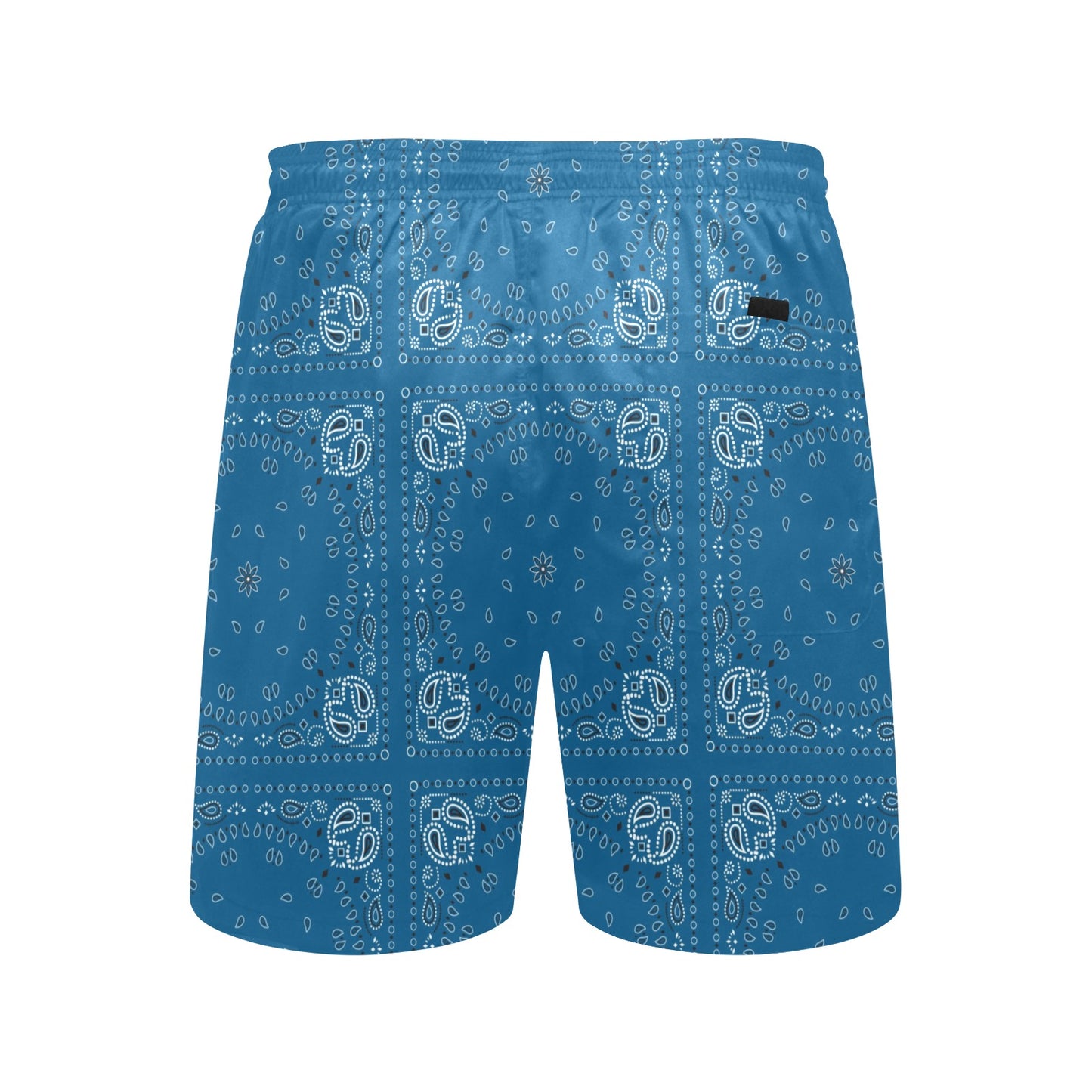 Bandana Blue Print Design LKS301 Men's Swim Trunks Beach Shorts