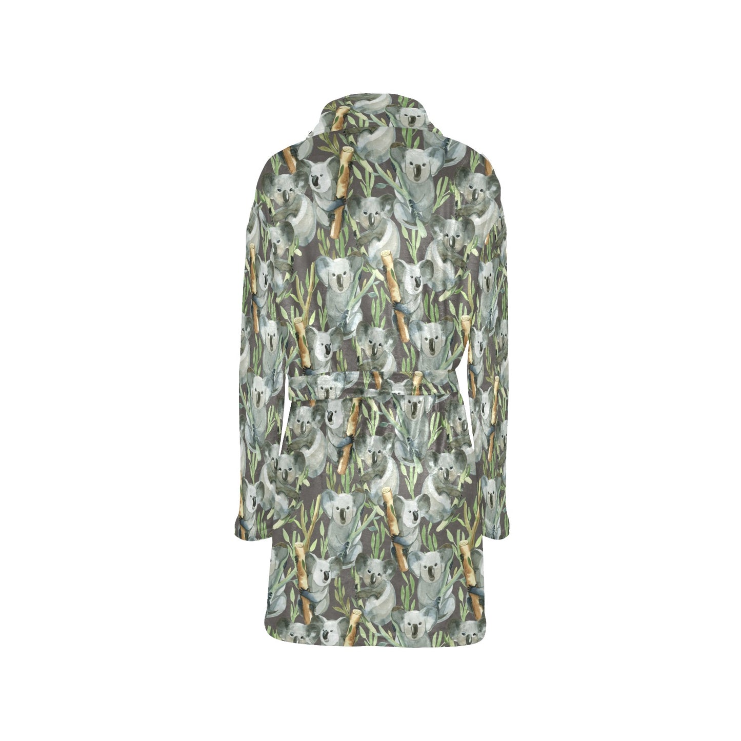 Koala Pattern Design Print Women's Fleece Robe