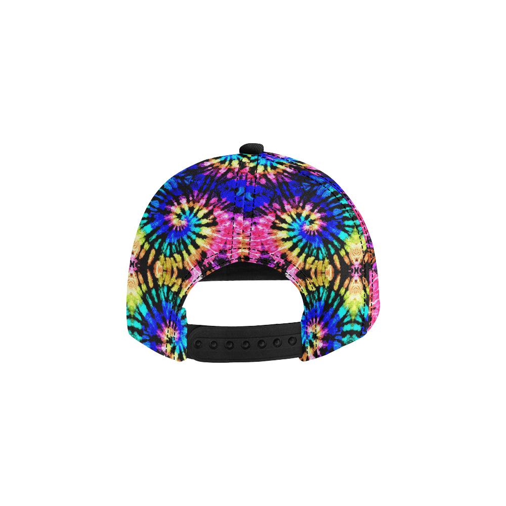 Tie Dye Rainbow Design Print Snapback Cap