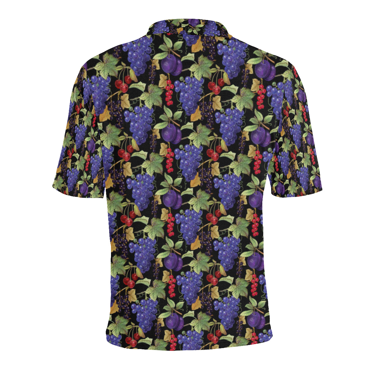 Grape Pattern Print Design GP05 Men Polo Shirt