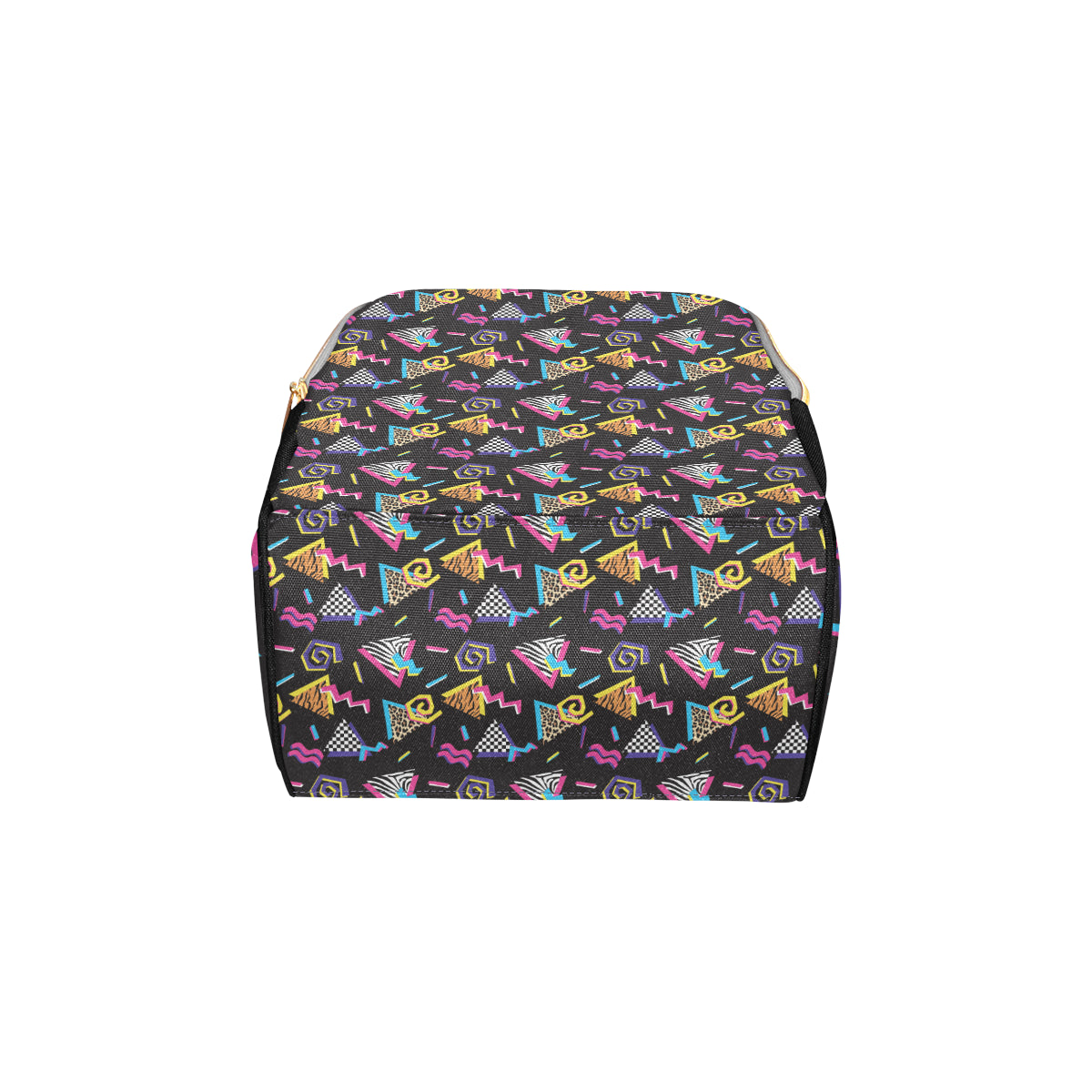 80s Pattern Print Design 3 Diaper Bag Backpack