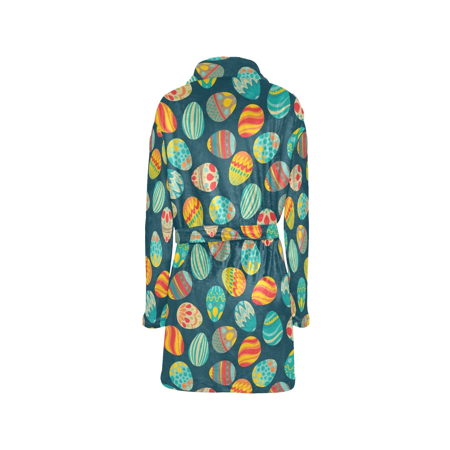 Easter Eggs Pattern Print Design RB09 Women's Fleece Robe