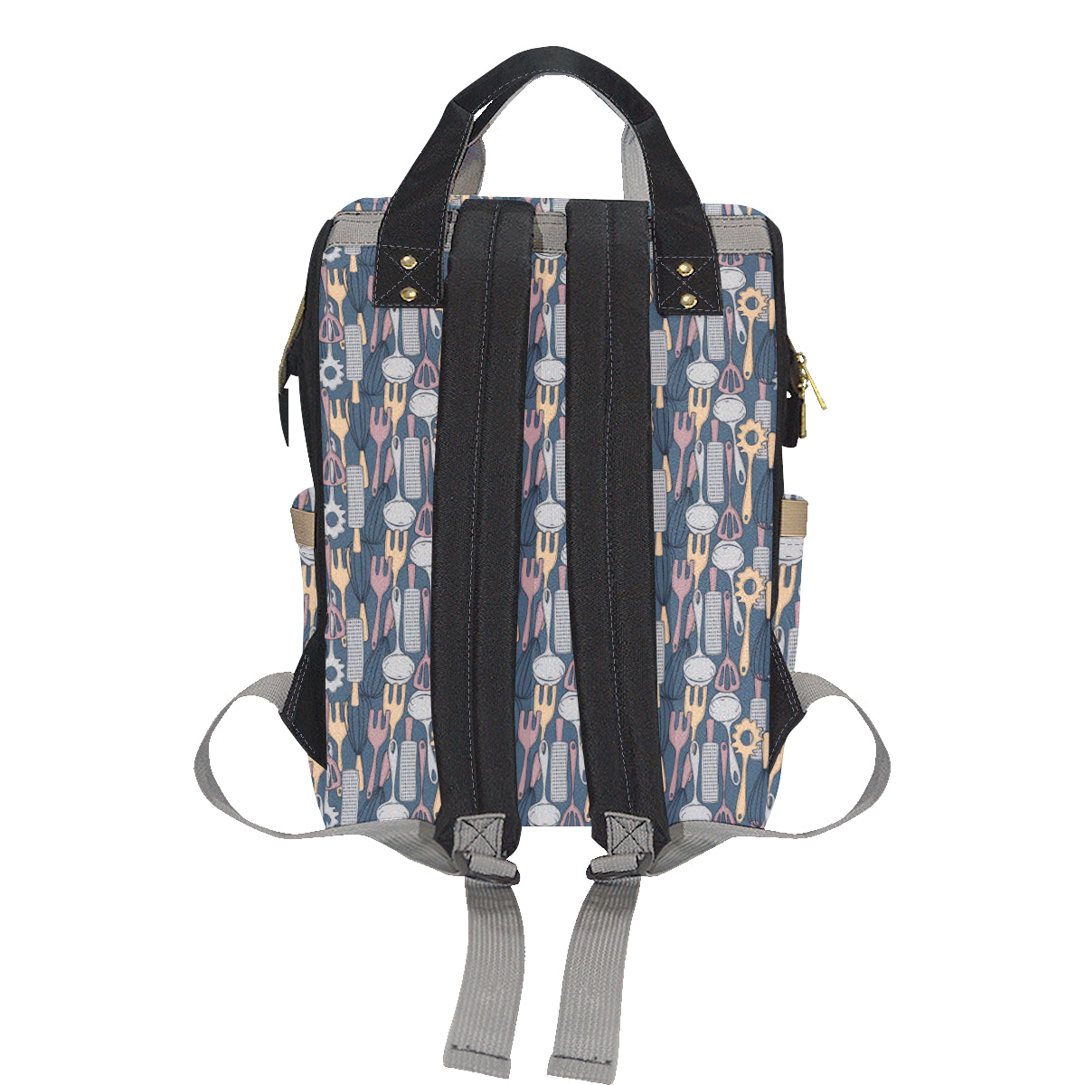 Cooking Kitchen Tools Pattern Print Design 05 Diaper Bag Backpack