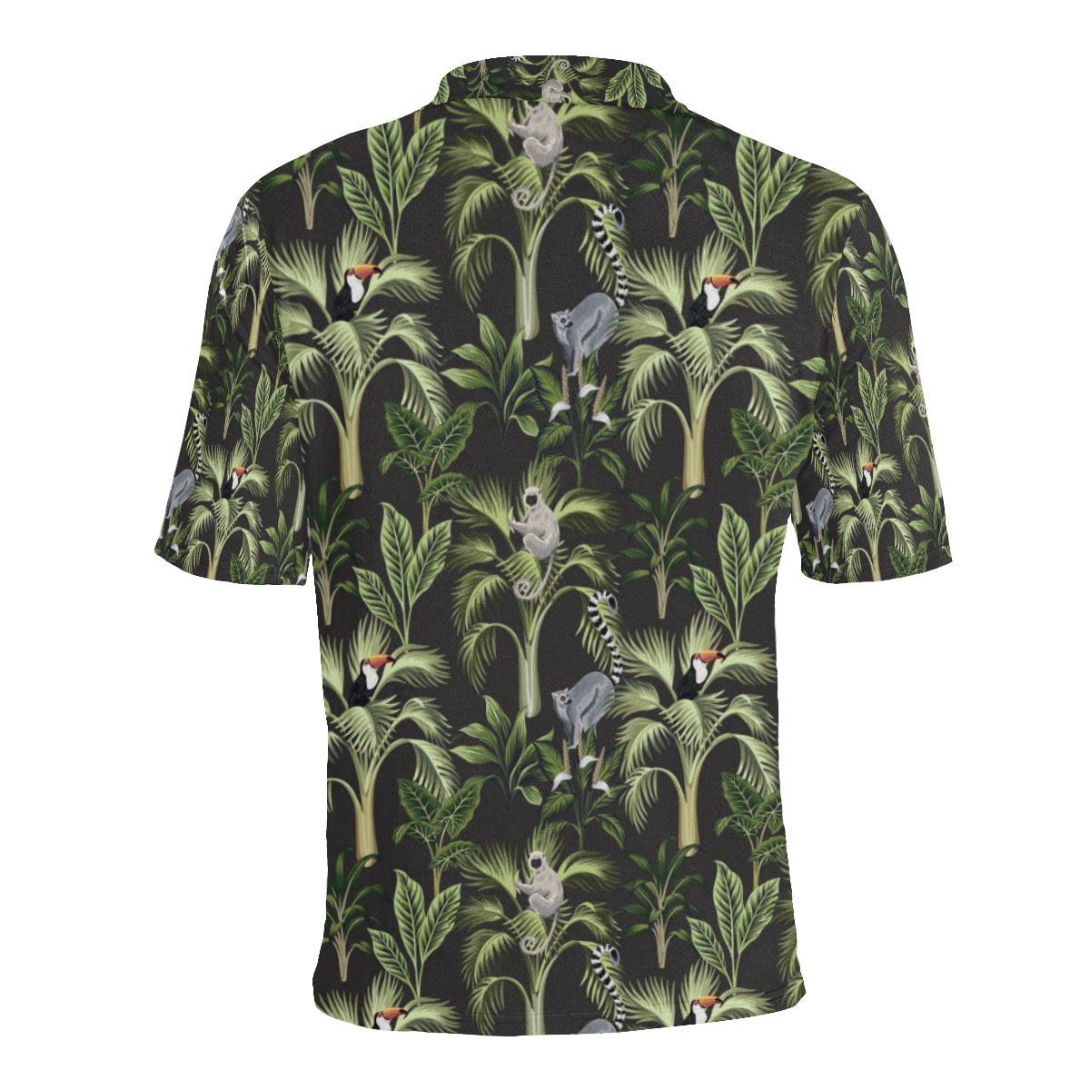 Rainforest Pattern Print Design RF05 Men Polo Shirt